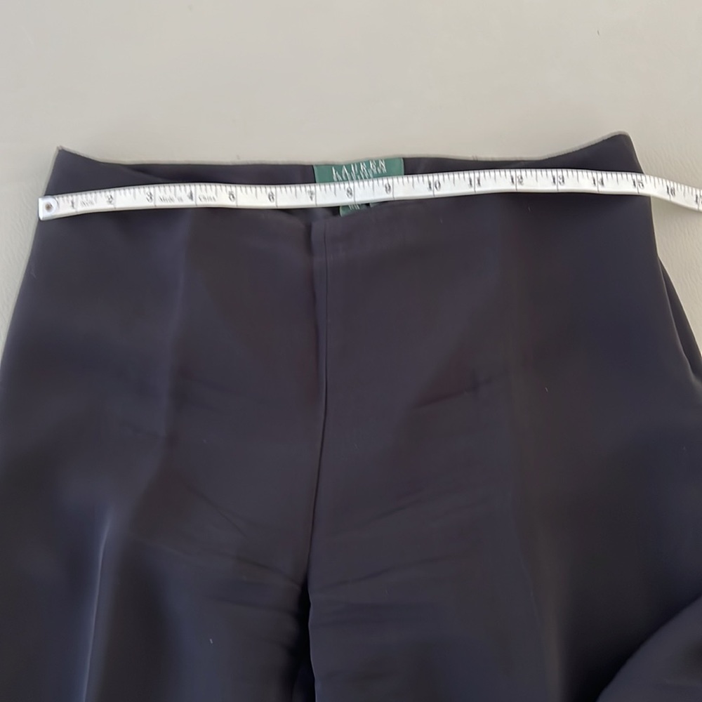 Lauren Ralph Lauren Black Wide Leg Pants - Picture 3 of 8